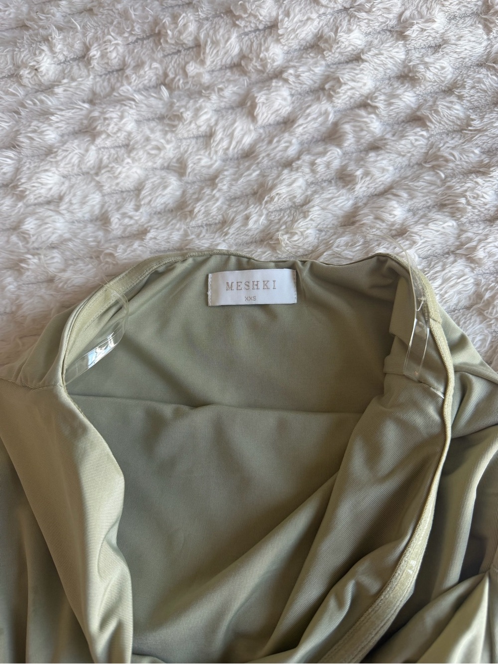Meshki Olive Blazer Jacket in Soft Olive
